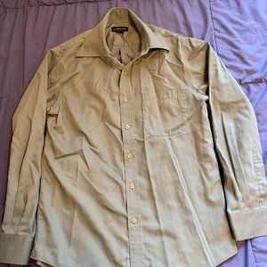 Dark Mint Button Up by Lands End